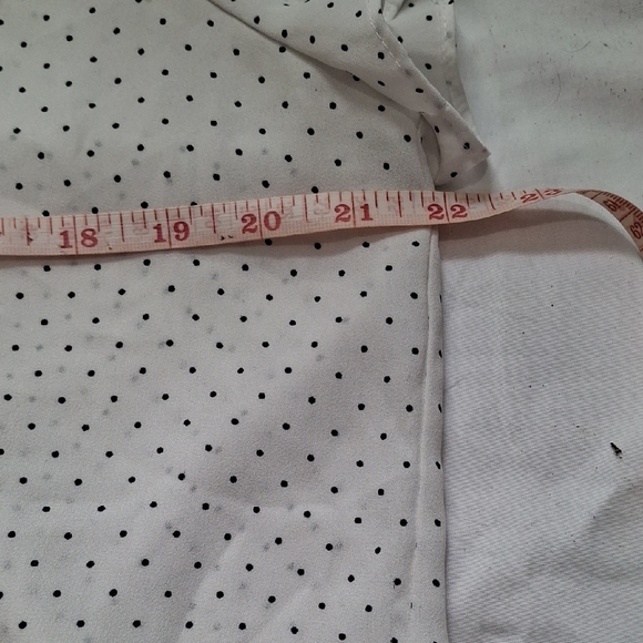 Philosophy Wome's  White Dotted Blouse Size L - Picture 6 of 8